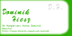 dominik hiesz business card